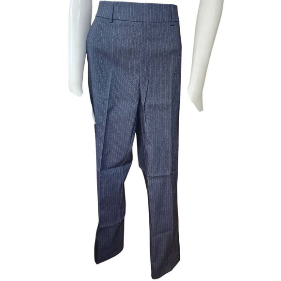 Rafaella Charcoal Gray Pinstriped Ankle Pants (10) - Picture 3 of 5